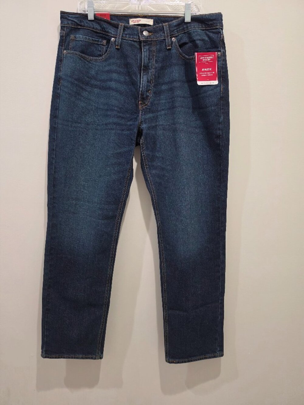 Levi Strauss & Co. Men's Athletic Fit Jeans Dark Stretch size 36X32